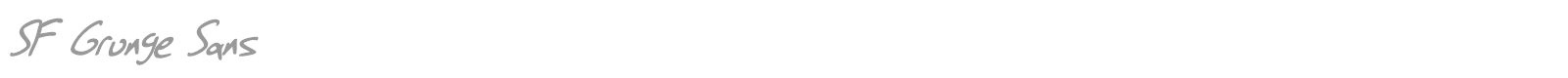 SF Grunge Sans font preview